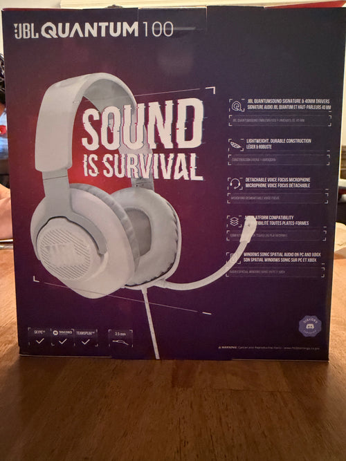 JBL WIRED OVER EAR GAMING
